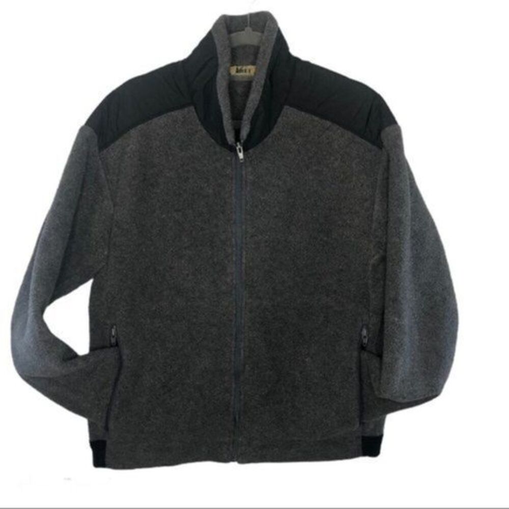 Rei Full Zip Gray Sweater Size Large